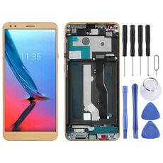 Schermo LCD OEM per ZTE Blade V9 V0900 Digitizer Assemblaggio completo con cornice (oro)