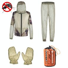Camping Adventure Anti-Mosquito Bite Suit Estate Pesca all'aperto Pesca traspirante Mesh Anti-Mosquito Tuta, Specifica: Set completo a tre pezzi (S / M)