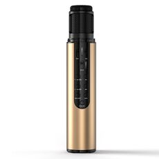 K1 Bluetooth 4.2 Karaoke Live Stereo Sound Bluetooth Bluetooth Microfono (oro)