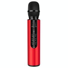 K3 Bluetooth 5.0 Karaoke Live Stereo Sound Bluetooth Bluetooth Microfono condensatore (rosso)