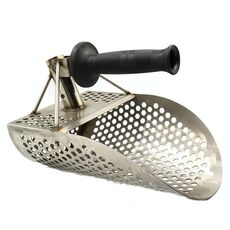 Pala da panning in oro in acciaio inox