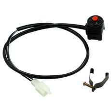 4 pezzi Modifica moto Accessori ATV Interruttore ATV Controllo del faro Guasto dell'alimentazione Avviare l'altoparlante Swogliaking Interruttore luminoso (rosso)