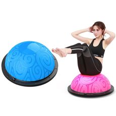 46cm Wave Speed ​​Ball Yoga Bilancio Semi-circolare Balla Ball Fitness Pilates Ball (Auspicy Nube Blue)