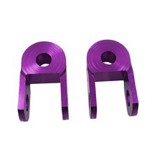 6 coppie di modifica del veicolo elettrico del motociclo accessori di modifica Piccola lega di ammortizzatore dell'alluminio del cnc Ammortizzatore (viola)