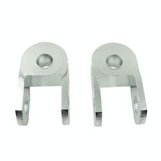 6 paia Moto Elettrico VEICOLO ACCESSORI DI MODIFICA PICCOLO ASSORBIMENTO DI ASSORBIMENTO DI ASSORTIMENTO DELL'ARABITORE DI ALLUMINIO CNC (argento)