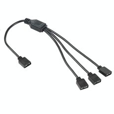 Cavo di estensione di raffreddamento a 3 pin 5V da 1 a 3 scheda madre Aura RGB per ASUS (nero)