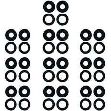 Per OPPO Reno4 SE/A93 4G/OPPO Reno4 F/Reno4 Lite/F17 Pro PEAT00 PEAM00 10pcs Obiettivo fotocamera posteriore