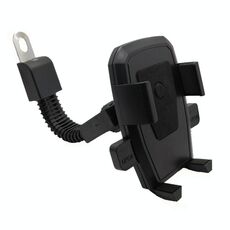 Motociclo elettrico Auto retrovisore specchietto retrovisore rotabile Blocco automatico che guida la staffa del telefono cellulare (nero)