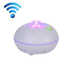 SC526 LED Starry Remote Control Water Pattern Lampada di proiezione Graffiti Smart Starry Sky Light Luce notturna wireless (bianca)