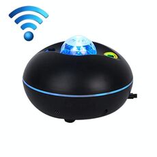 SC526 LED Starry Remote Control Lampada di proiezione del modello dell'acqua Graffiti Smart Starry Sky Light Luce notturna senza fili (nero)