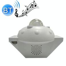 SC522-01 USB Bluetooth Musica Filigrana Cielo stellato Proiezione Luce LED Luce da palcoscenico Luce notturna (bianca)