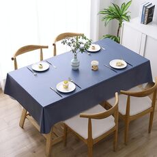 140x140cm Colore solido PVC impermeabile a prova di olio impermeabile e bovatta a prova di olio (blu navy)