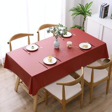 Tovaglia impermeabile impermeabile in PVC in PVC in PVC 140x140cm (vino rosso)