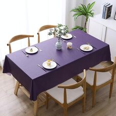 140x140cm Colore solido PVC impermeabile a prova di olio impermeabile e bovatta a prova di olio (viola)