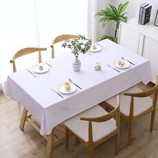 Tovaglia impermeabile impermeabile in PVC in PVC 140x180cm a prova di olio a prova di olio (bianco puro)
