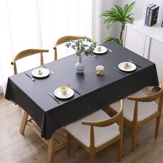 Tovaglia monouso impermeabile in PVC in PVC in PVC 140x180cm (nero)