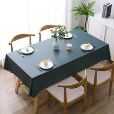 140x220 cm Colore solido PVC impermeabile a prova di olio a prova di olio e scossa a prova di olio (verde scuro)