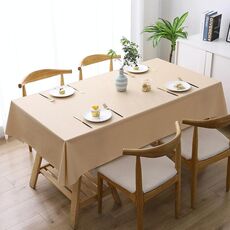 140x220cm Colore solido PVC PVC impermeabile a prova di olio a prova di olio e scottatura a prova di anomalia (Champagne)