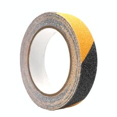 4 pezzi Sands Anti-Slip Anti-slip Materra Sticking Line Linea resistente all'usura Scala Step Avvertimento Nastro Nero Giallo 2,5 cm x 5m