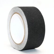 4 pezzi Sands Sands Anti-slip Tastro Sticking Linea Astuccio resistente all'usura Step Step Avvertimento Nastro Black 5cm x 5m