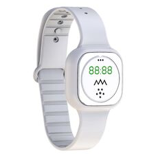 F9 Gel di silice all'aperto con orologio da polso repellente per zanzare con orologio (bianco)