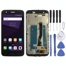 Schermo LCD OEM per ZTE Blade V8 Lite Digitizer Assemblaggio completo con cornice (nero)