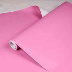 Carta da parati autoadesiva in tinta unita 0,6x3 m PVC addensato con colla Adesivi per asilo per bambini in tinta unita (Rosa rossa Y805)