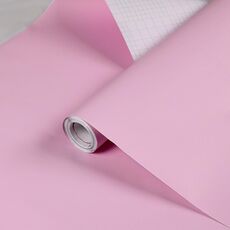 Carta da parati autoadesiva in tinta unita 0,6x3 m PVC addensato con colla Adesivi per asilo per bambini in tinta unita (rosa Y806)