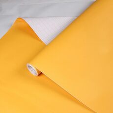 Carta da parati autoadesiva semplice da 0,6x3 m PVC addensato con colla Adesivi per asilo per bambini in tinta unita (giallo Y808)