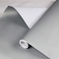 Carta da parati autoadesiva in tinta unita 0,6x3 m PVC addensato con colla Adesivi per asilo per bambini in tinta unita (grigio Y810)