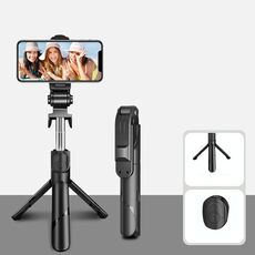 Bluetooth Black XT02 360-Gradi Rotante Multi-Function Retract Phone Mobile Selfie Stick per sparare il treppiede del dramma TV in diretta