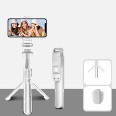 Bluetooth White XT02 360-Grado Ruotatore multifunzione Multi-Function Retract Phone Selfie Selfy per sparare il treppiede del dramma TV in diretta