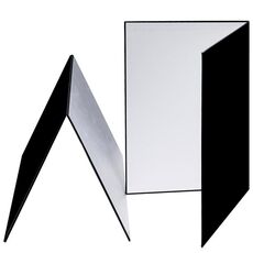 Tavola riflettente 3-in-1 A3 Cartone Pieghevole Pieghevole Pendio di diffusore (Bianco + Nero + Argento)
