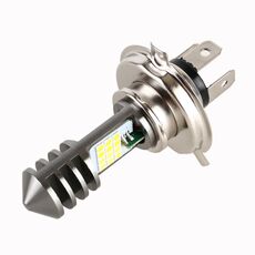 H4 DC12V / 7,4W Motorcycle LED faro con 240leds SMD-3030 perline per lampada (giallo + bianco)