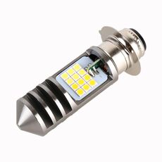 PX15D DC12V / 7,4 W Faro a LED per moto con perle di lampada SMD-3030 24LEDS (giallo + bianco)