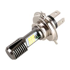 H4 DC12V / 7,4W Motorcycle LED faro con 240leds SMD-3030 perline per lampada (giallo + bianco)