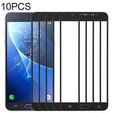 Per Samsung Galaxy J7 (2016), J710F, J710FN, J710M/MN, J7108 10 pezzi Lente in vetro esterno per schermo anteriore (nero)