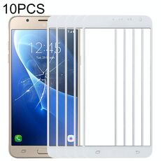 Per Samsung Galaxy J7 (2016), J710F, J710FN, J710M/MN, J7108 10 pezzi Lente in vetro esterno per schermo frontale (bianco)