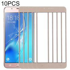 Per Samsung Galaxy J5 (2016) / J510FN / J510F / J510G / J510Y / J510M 10 pezzi lente frontale in vetro esterno (oro)