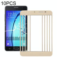 Per Samsung Galaxy On5 / G550 10 pezzi Lente in vetro esterno per schermo frontale (oro)
