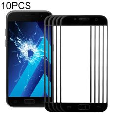 Per Samsung Galaxy A5 (2017) / A520 10 pezzi Lente in vetro esterno per schermo anteriore (nero)