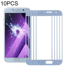 Per Samsung Galaxy A5 (2017) / A520 10 pezzi Lente in vetro esterno per schermo frontale (blu)