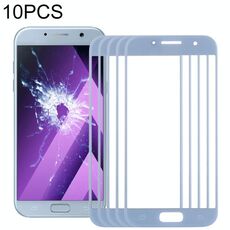 Per Samsung Galaxy A3 (2017) / A320 10 pezzi Lente in vetro esterno per schermo frontale (blu)