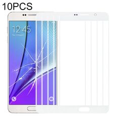 Per Samsung Galaxy Note 5 10 pezzi Lente in vetro esterno per schermo frontale (bianco)