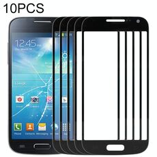 Per Samsung Galaxy S IV mini / i9190 10 pezzi Lente in vetro esterno per schermo frontale (nero)