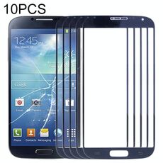 Per Samsung Galaxy S IV / i9500 10 pezzi Lente in vetro esterno per schermo frontale (blu)