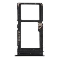Vassoio della scheda SIM + vassoio della scheda micro SD per Motorola Moto G Power (nero)