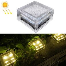 Solar Sepolto lampada verticale a strisce di ghiaccio piazza erba erba giardino decorazione giardino impermeabile (luce calda)