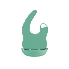 Baby Easy Clean Mangiare Bib Stereo Impermeabile Pocket Ultra-Light Pocket (blu)