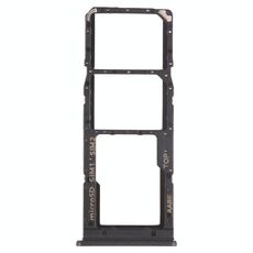 Per Samsung Galaxy A12 SM-A125 Vassoio per scheda SIM + Vassoio per scheda SIM + Vassoio per scheda Micro SD (Nero)